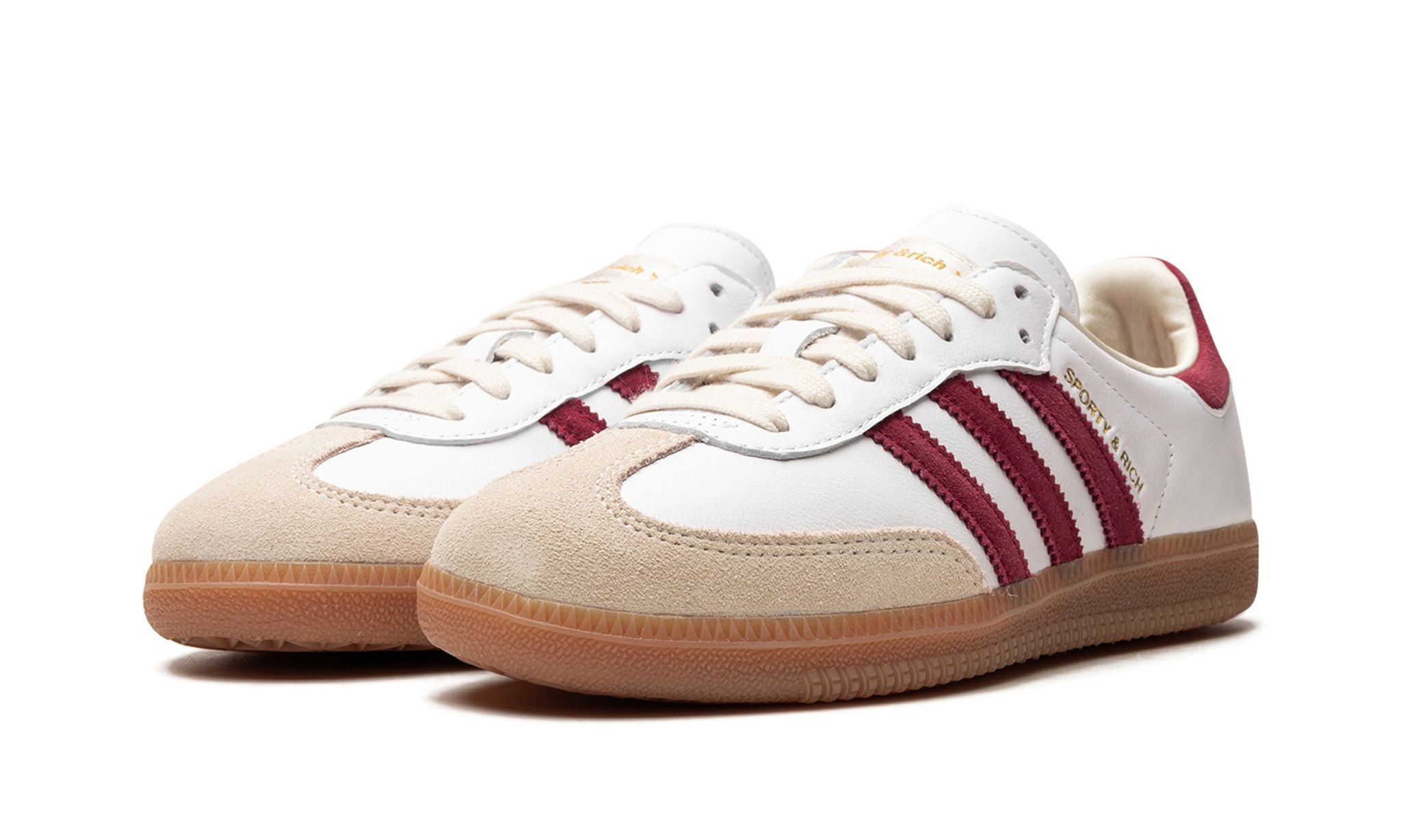 Samba OG "Sporty & Rich - White Core Burgundy" - 2