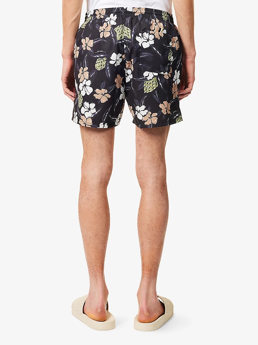 Piranha Floral-Pattern Swim Shorts - 4