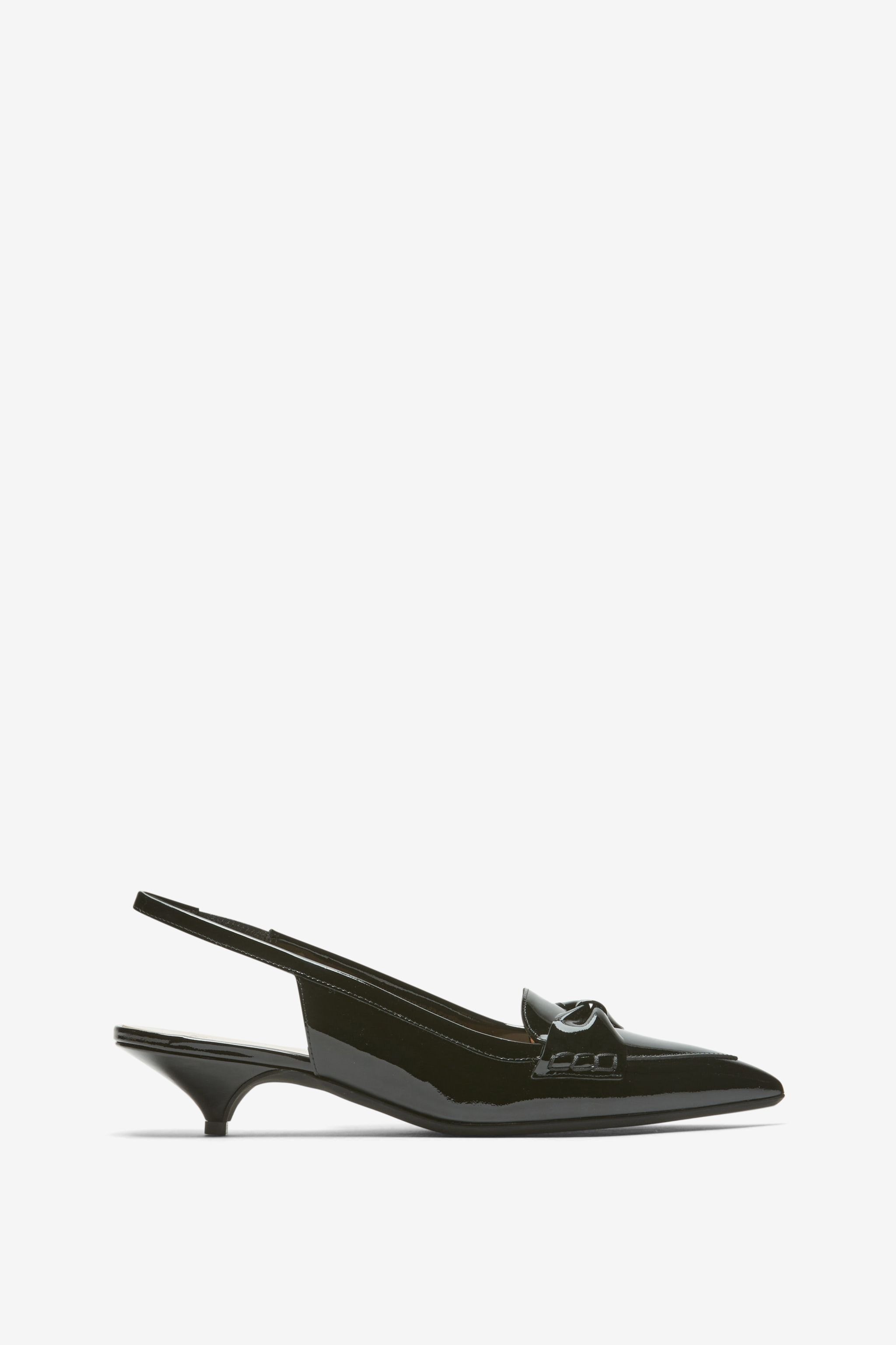 BOW-EMBLLISHED SLINGBACK PUMPS - 1