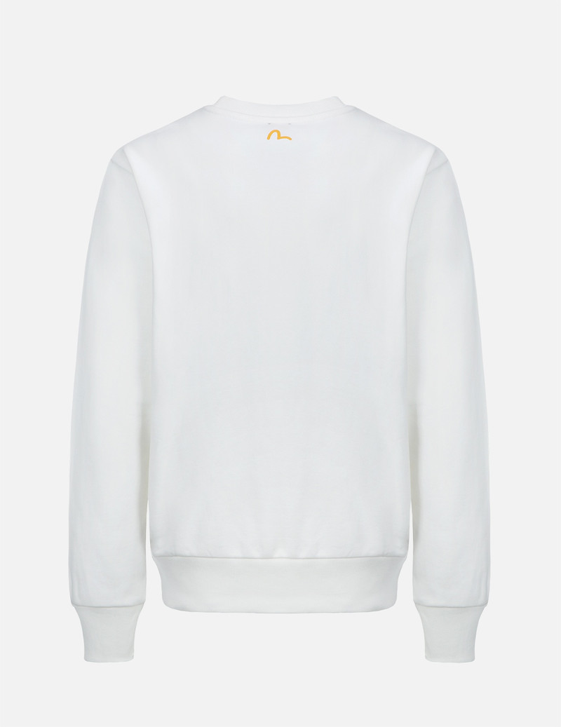 CALLIGRAPHY LOGO AND DARUMA PRINT SWEATSHIRT 2