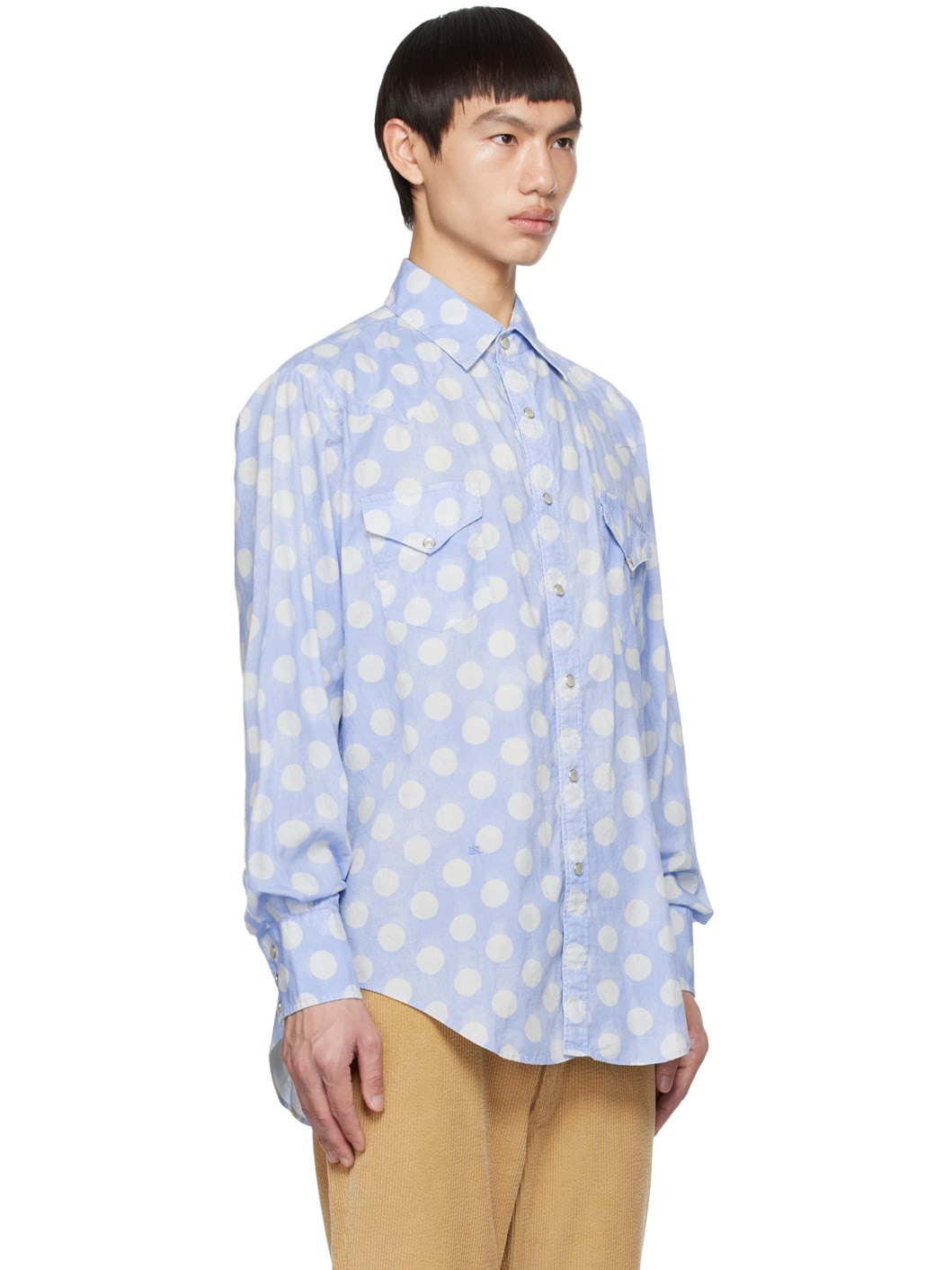 Blue Polka Dot Shirt - 2