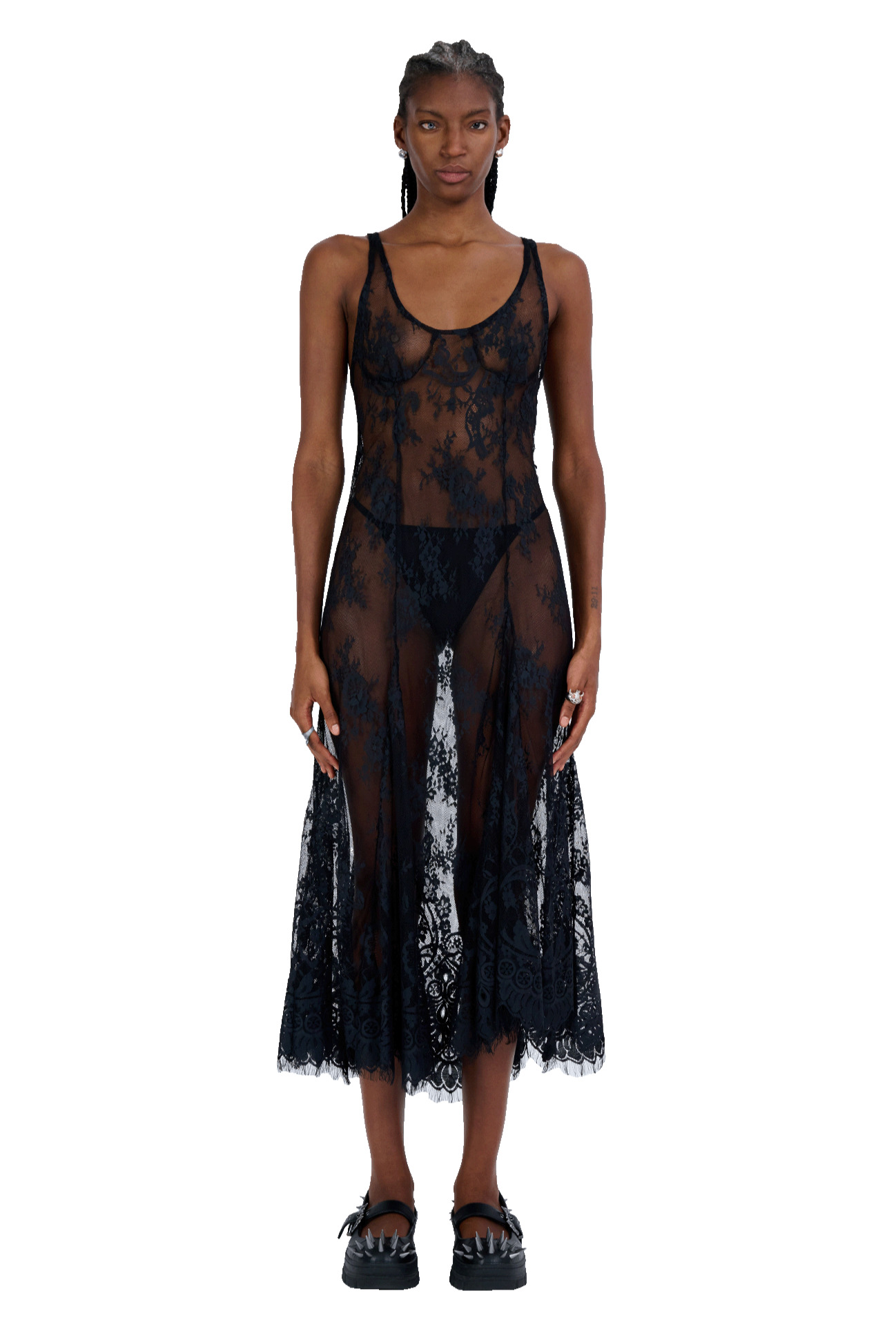 BLACK PAMELA DRESS - 2