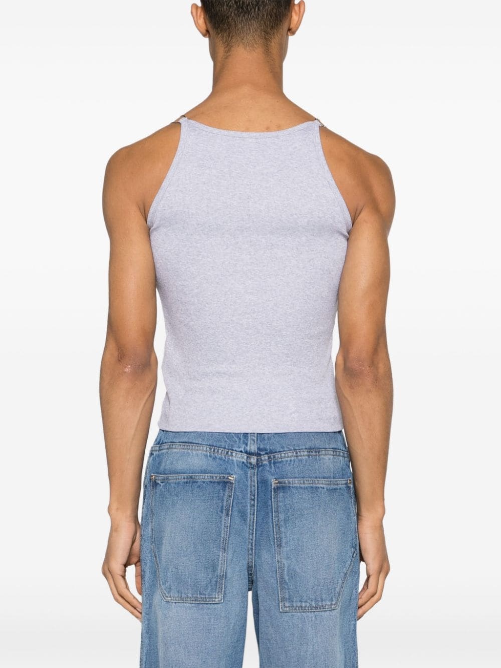 Wire Strap organic cotton tank top - 5