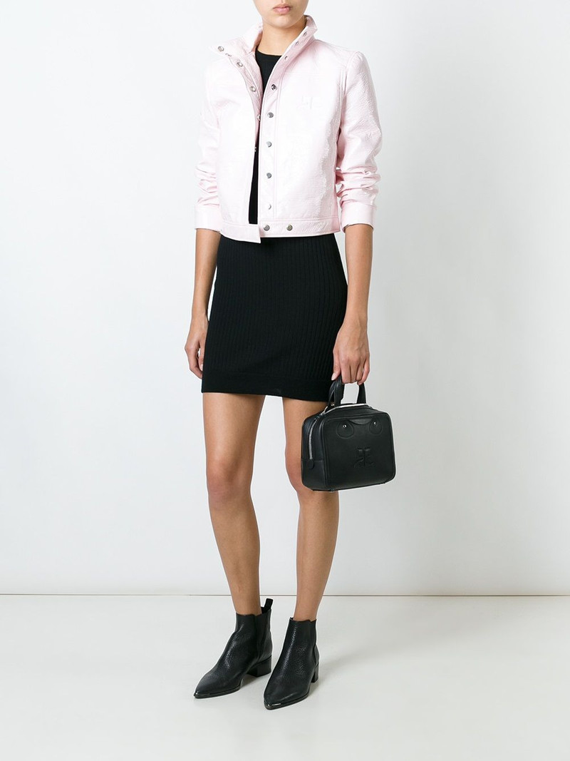 courrèges square logo tote outlook