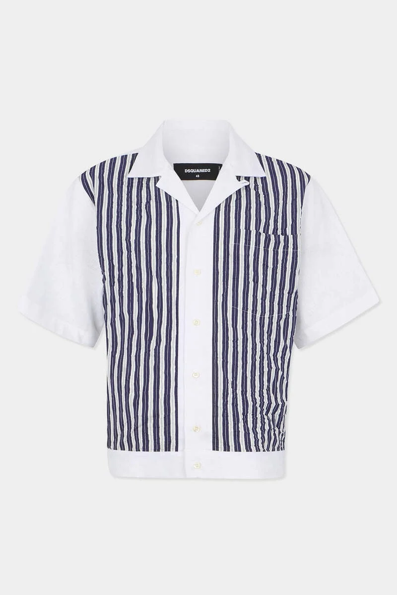 CRINCKLED BOWLING SHIRT - 1