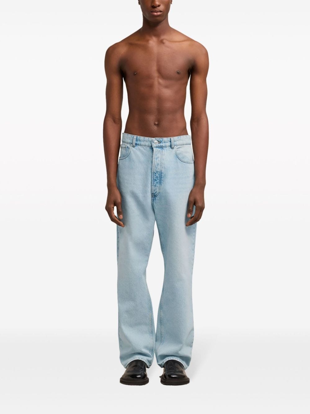 mid-rise straight-leg jeans - 2