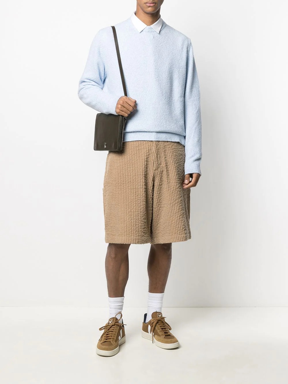 multi-pocket corduroy shorts - 2