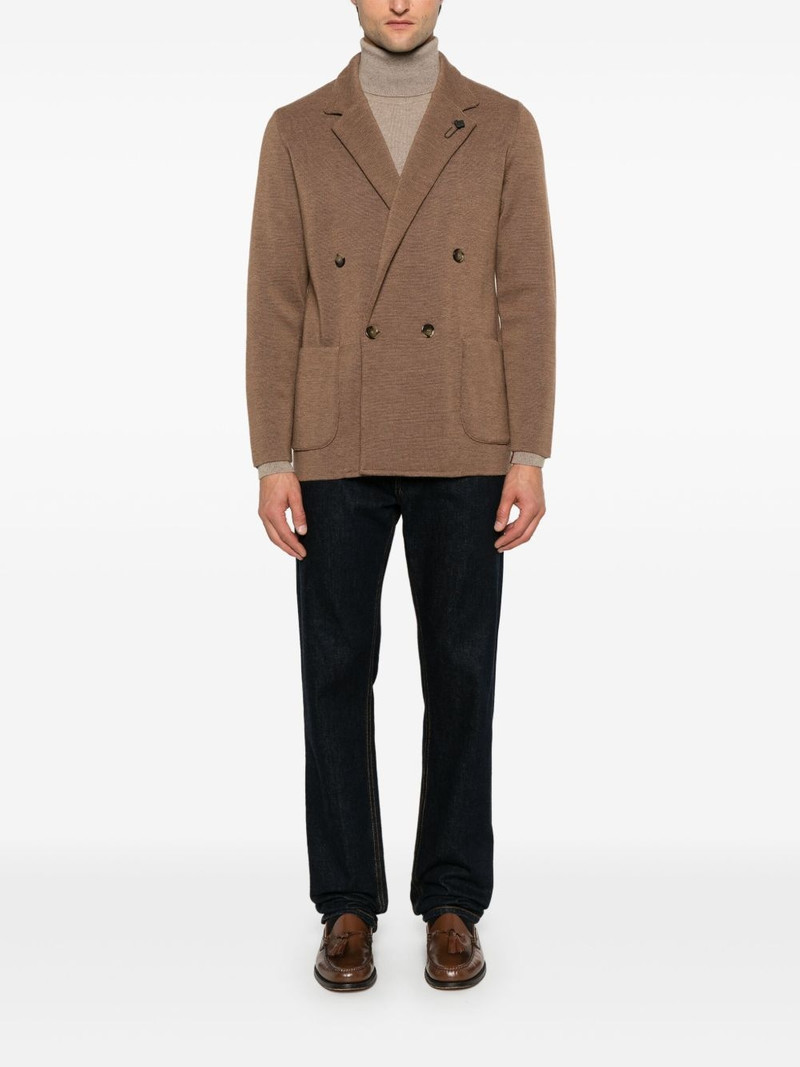 LARDINI virgin wool blazer outlook