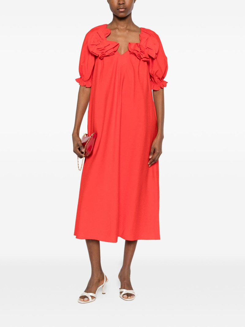 STINE GOYA ruffled midi dress outlook