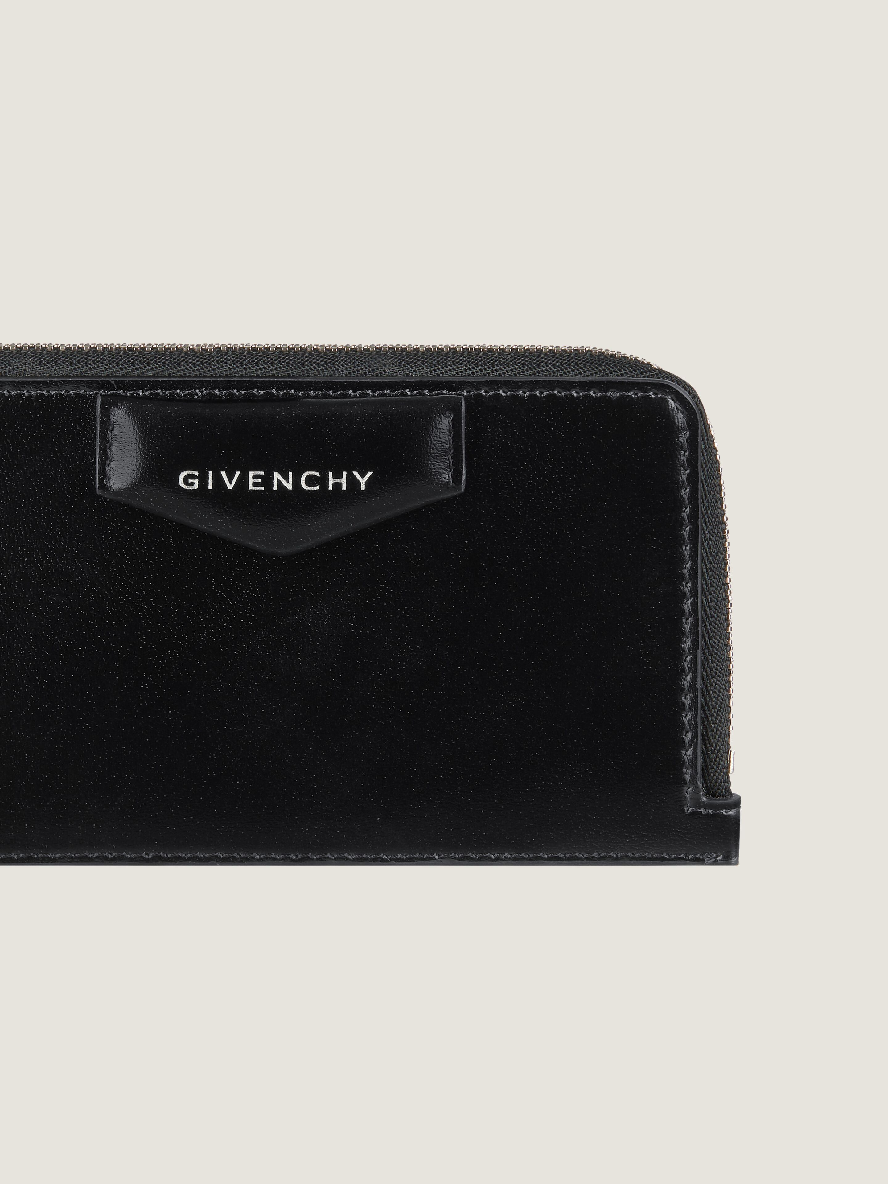 ANTIGONA ZIPPED CARD HOLDER IN BOX LEATHER - 4