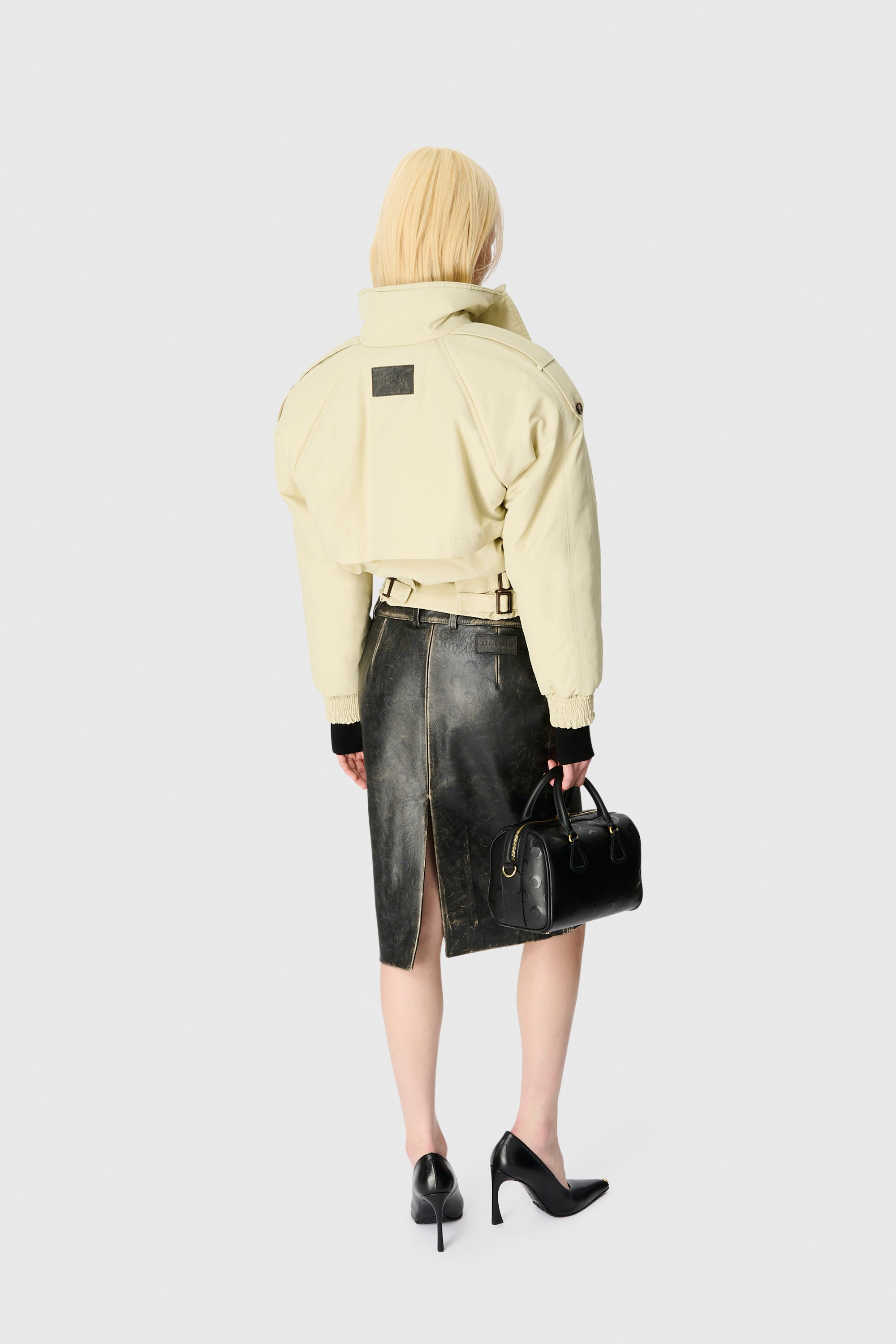 REGENERATED GABARDINE TWILL BOMBER JACKET - 4