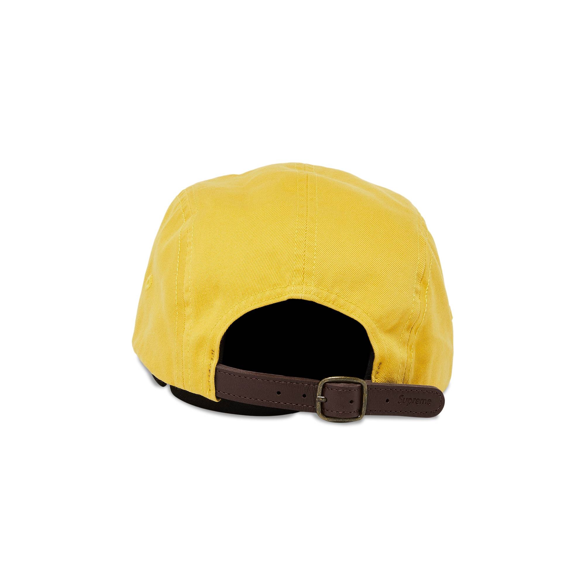 Supreme Washed Chino Twill Camp Cap 'Yellow' - 4