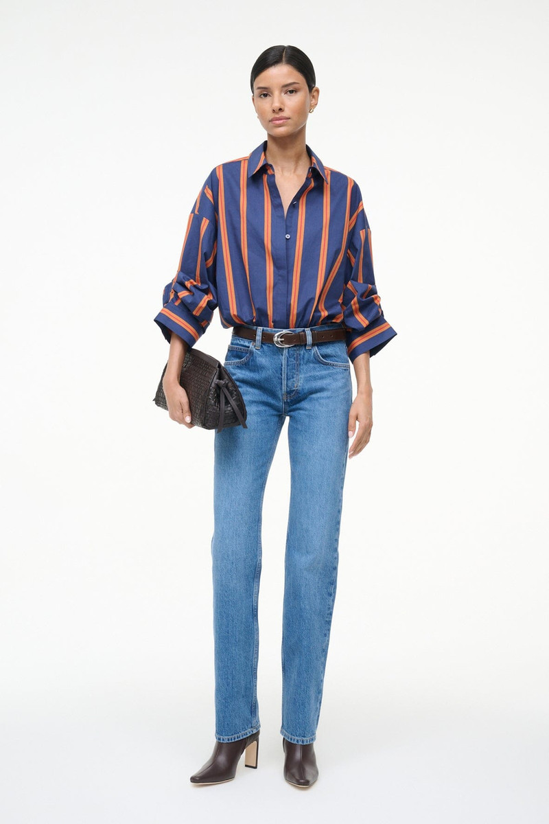 STAUD STAUD TRAVERSE BODYSUIT RAILROAD STRIPE outlook