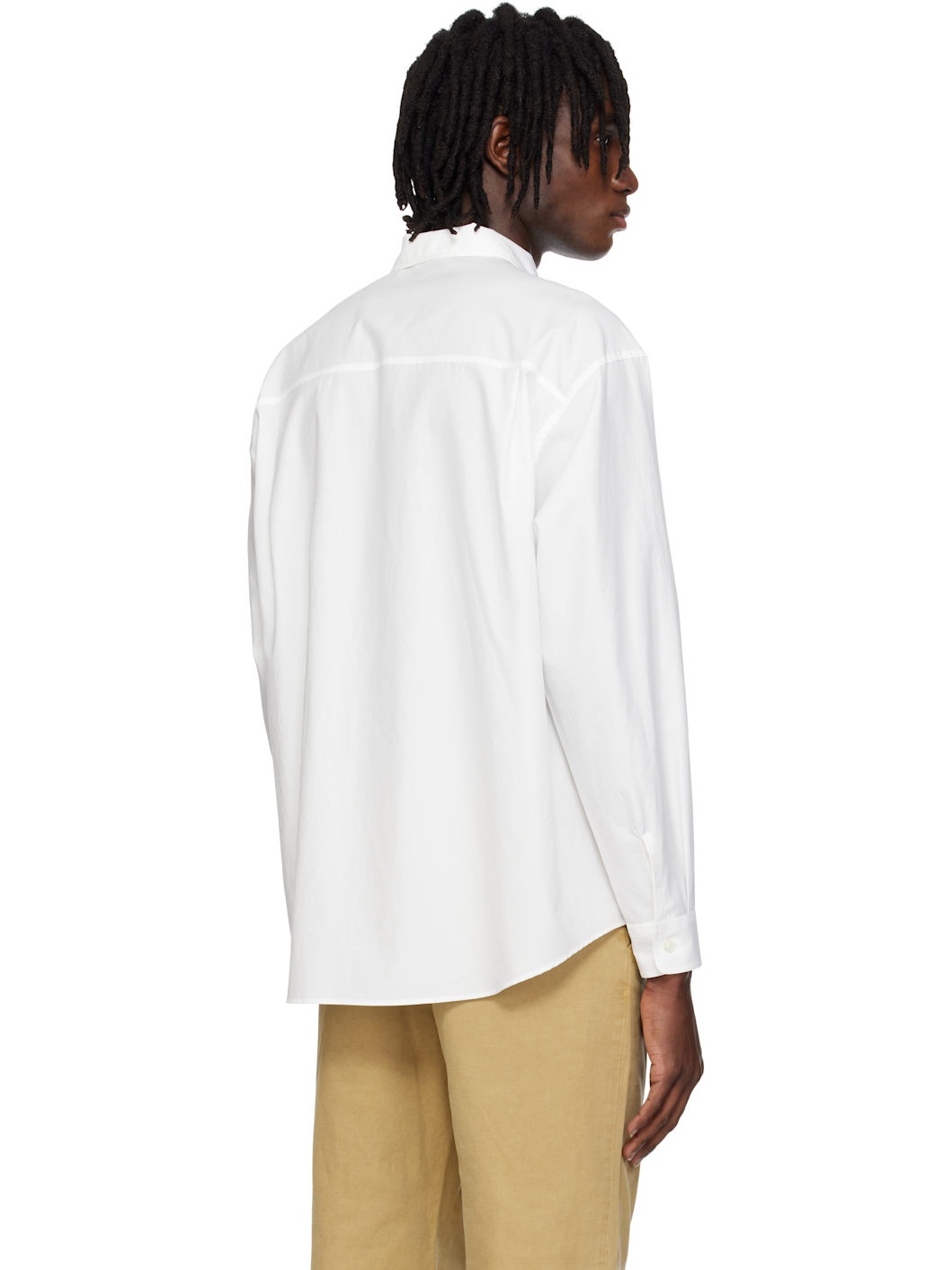 White Washed Finx Twill Big Shirt - 3