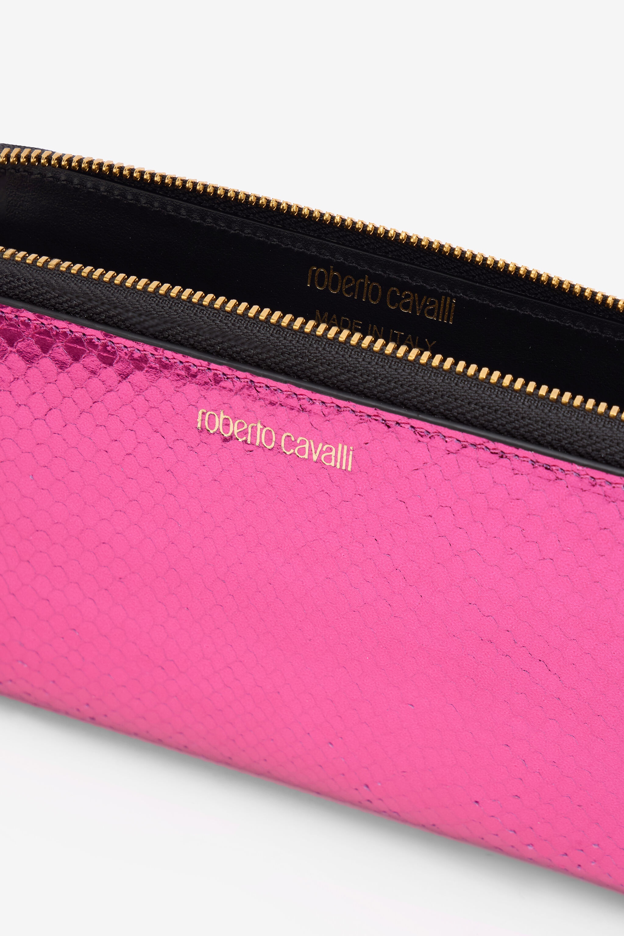Zip-Around Wallet with Snake Print - 7