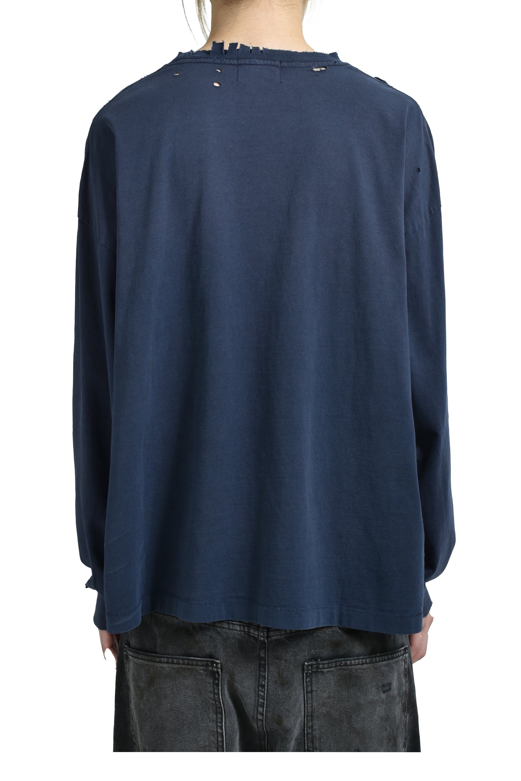 CLASSIC LOGO LS T-SHIRT / FADED MIDNIGHT - 2