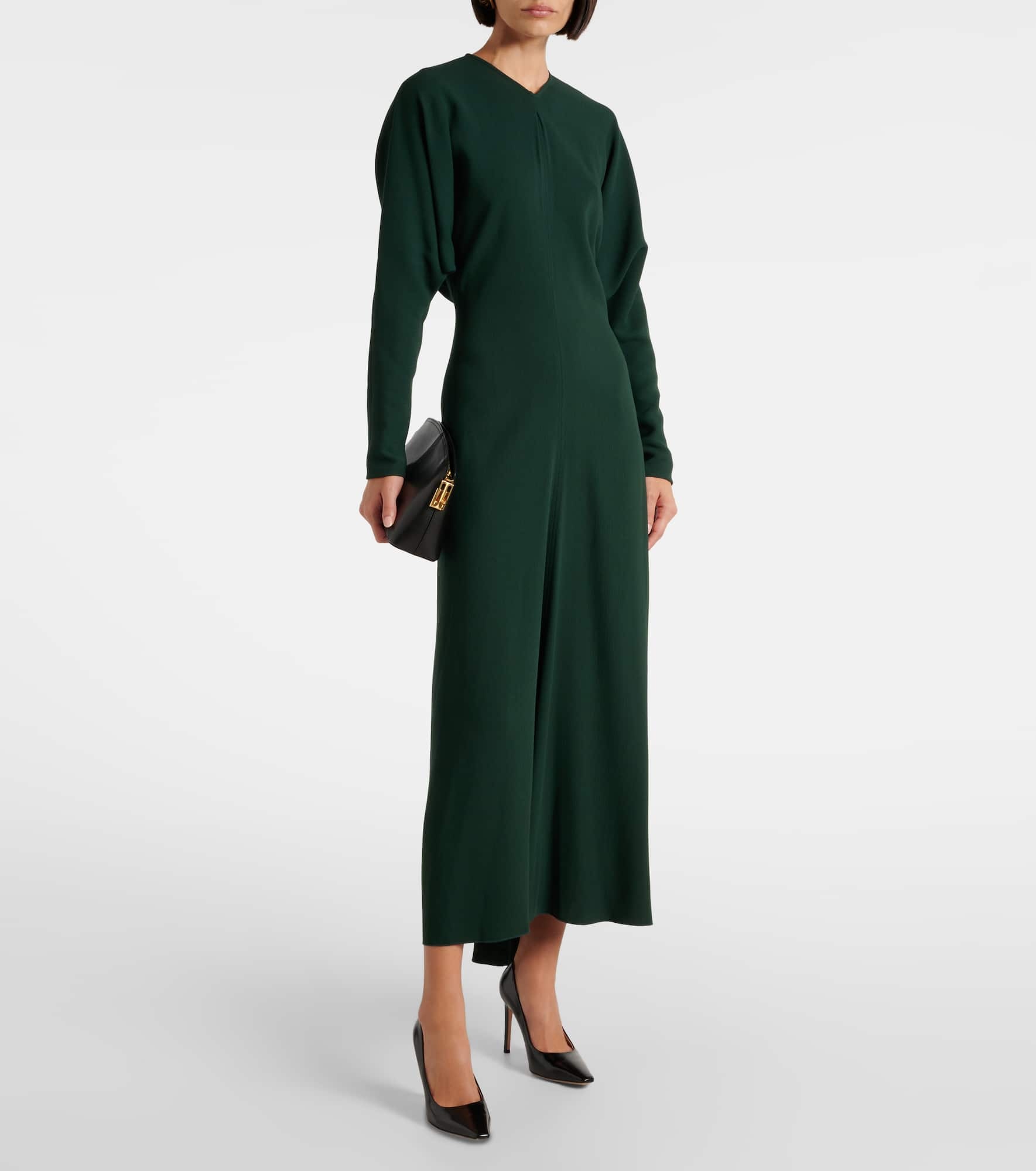 Draped midi dress - 2
