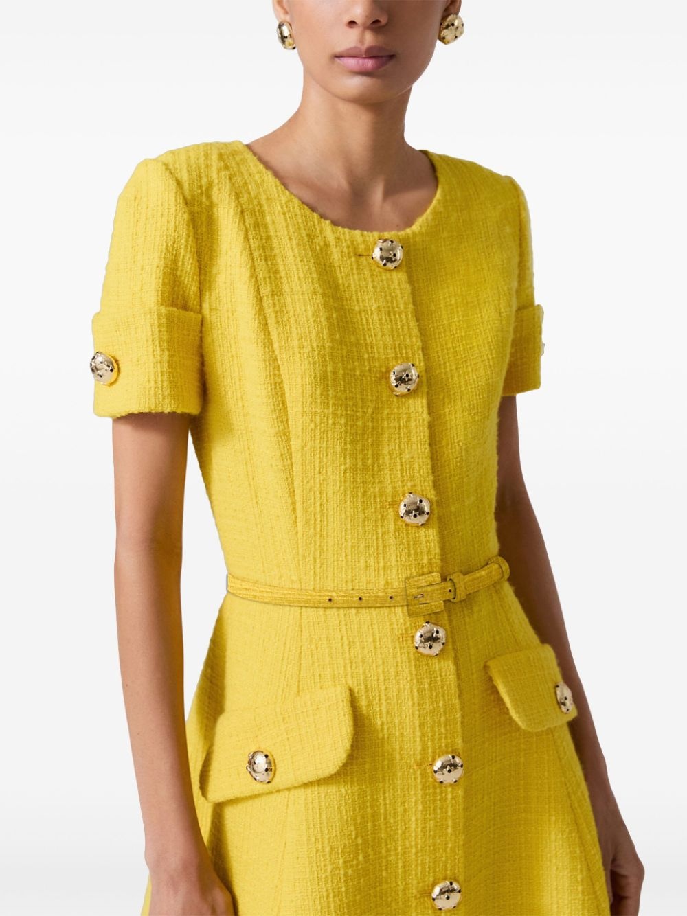 tweed midi dress - 4