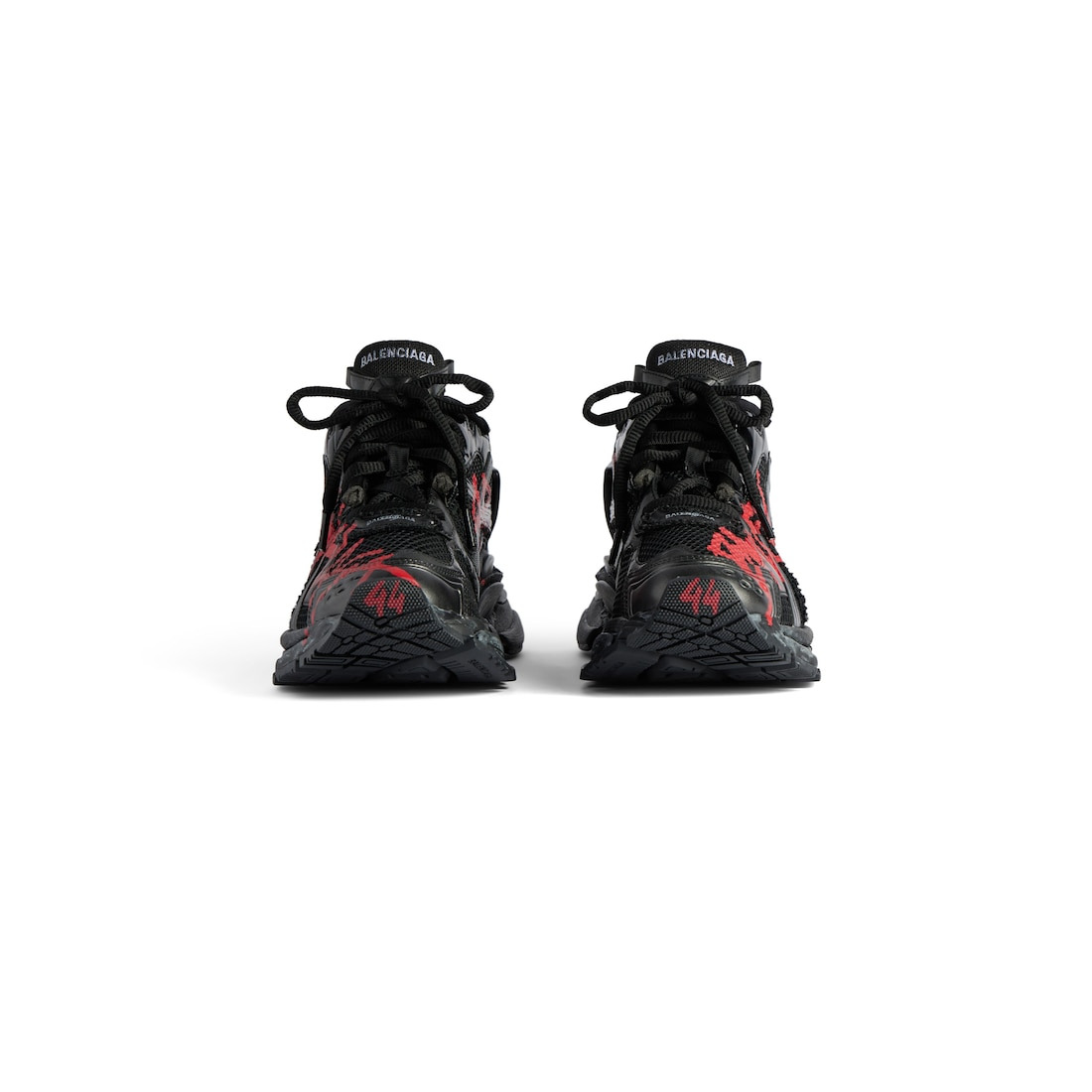 Men's Runner Graffiti Sneaker in Black - 3