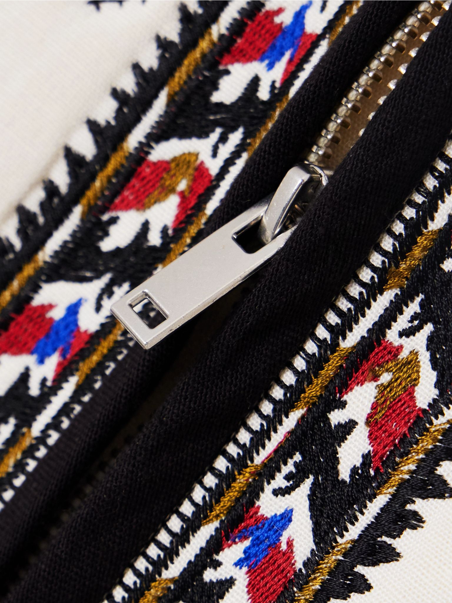 Zeria embroidered woven mini skirt Ecru - 4