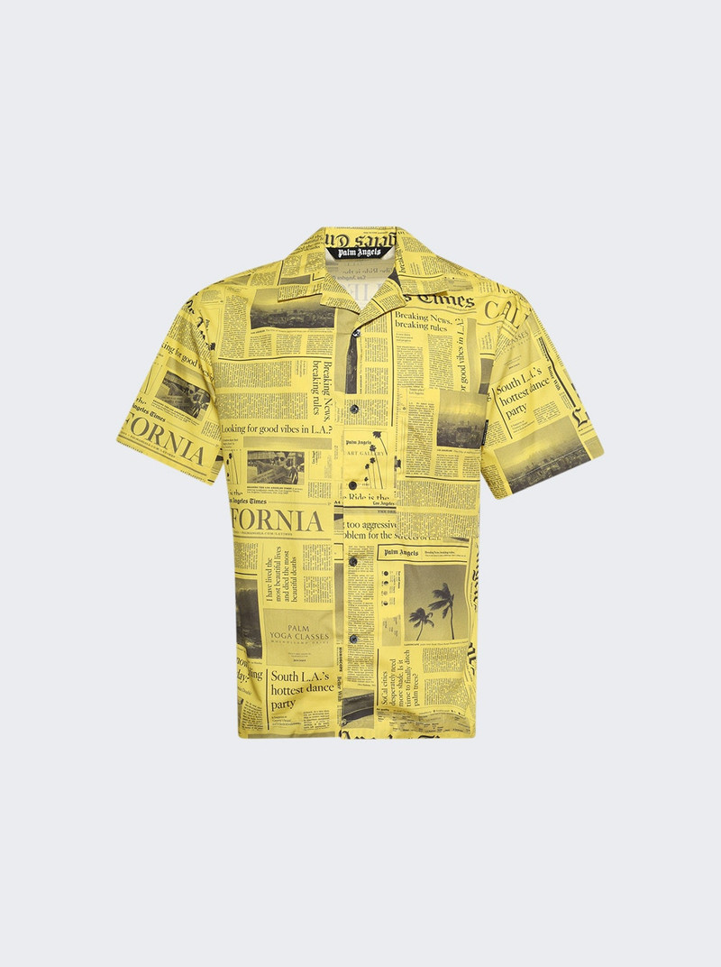 X La Times News Shirt Yellow And Black 1