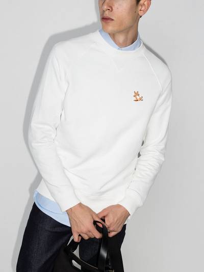 Maison Kitsuné Chillax Fox logo-patch sweatshirt outlook