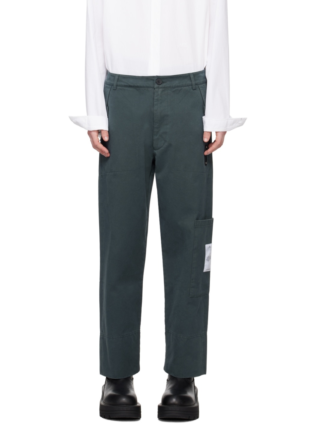 Green Uniform Cargo Pants - 1