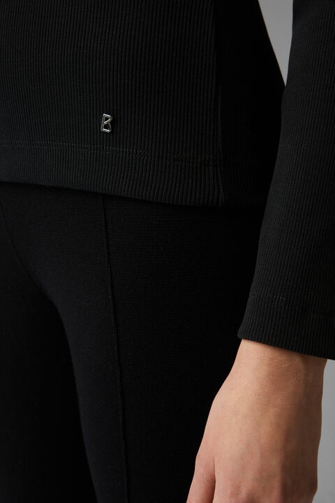 Elia Knit polo shirt in Black - 5