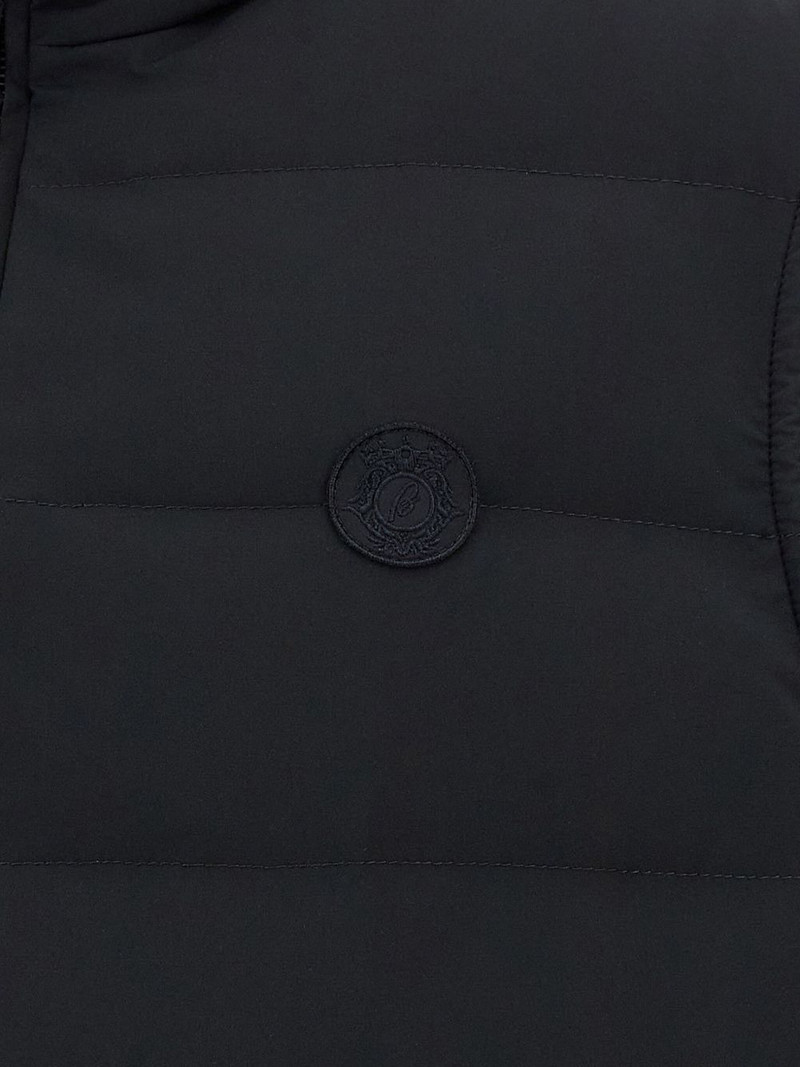 quilted logo-patch gilet 3