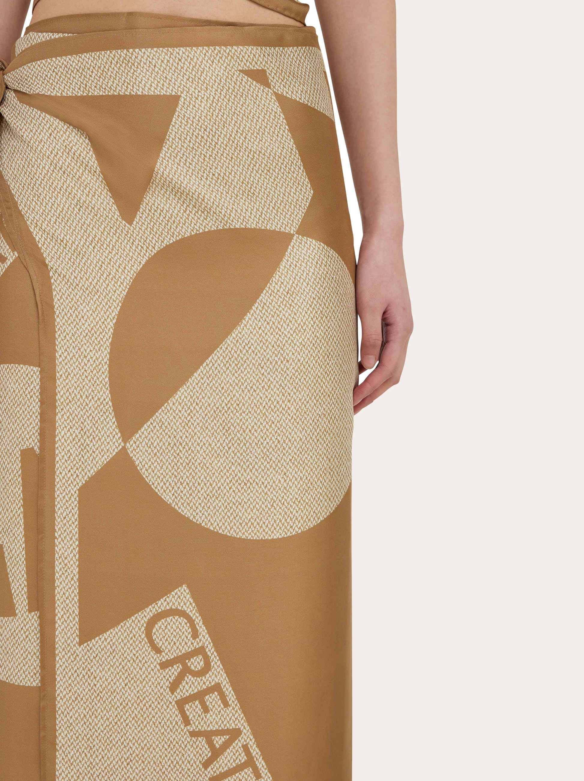 Venna logo sarong skirt - 4
