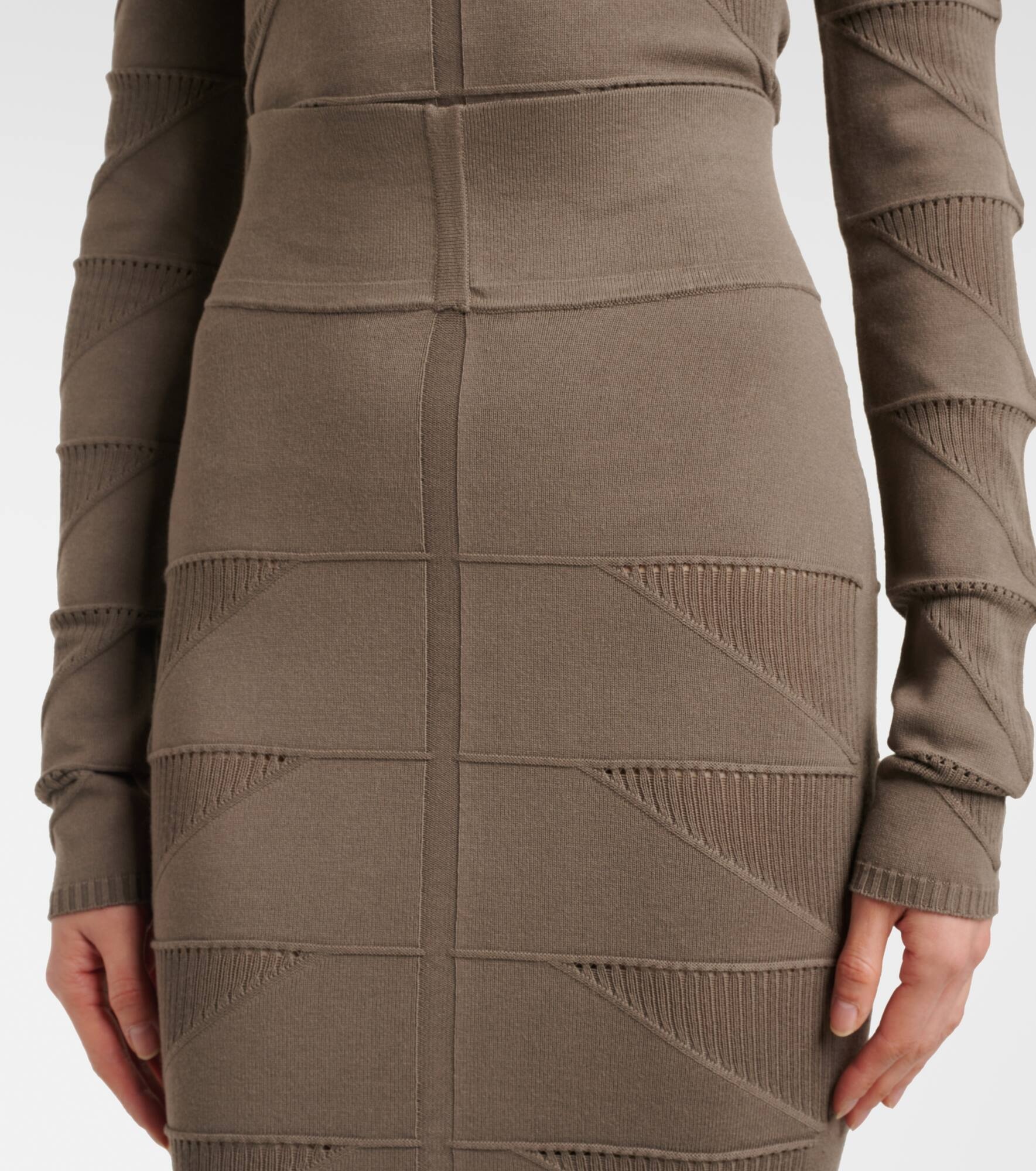 Jersey pencil skirt - 4
