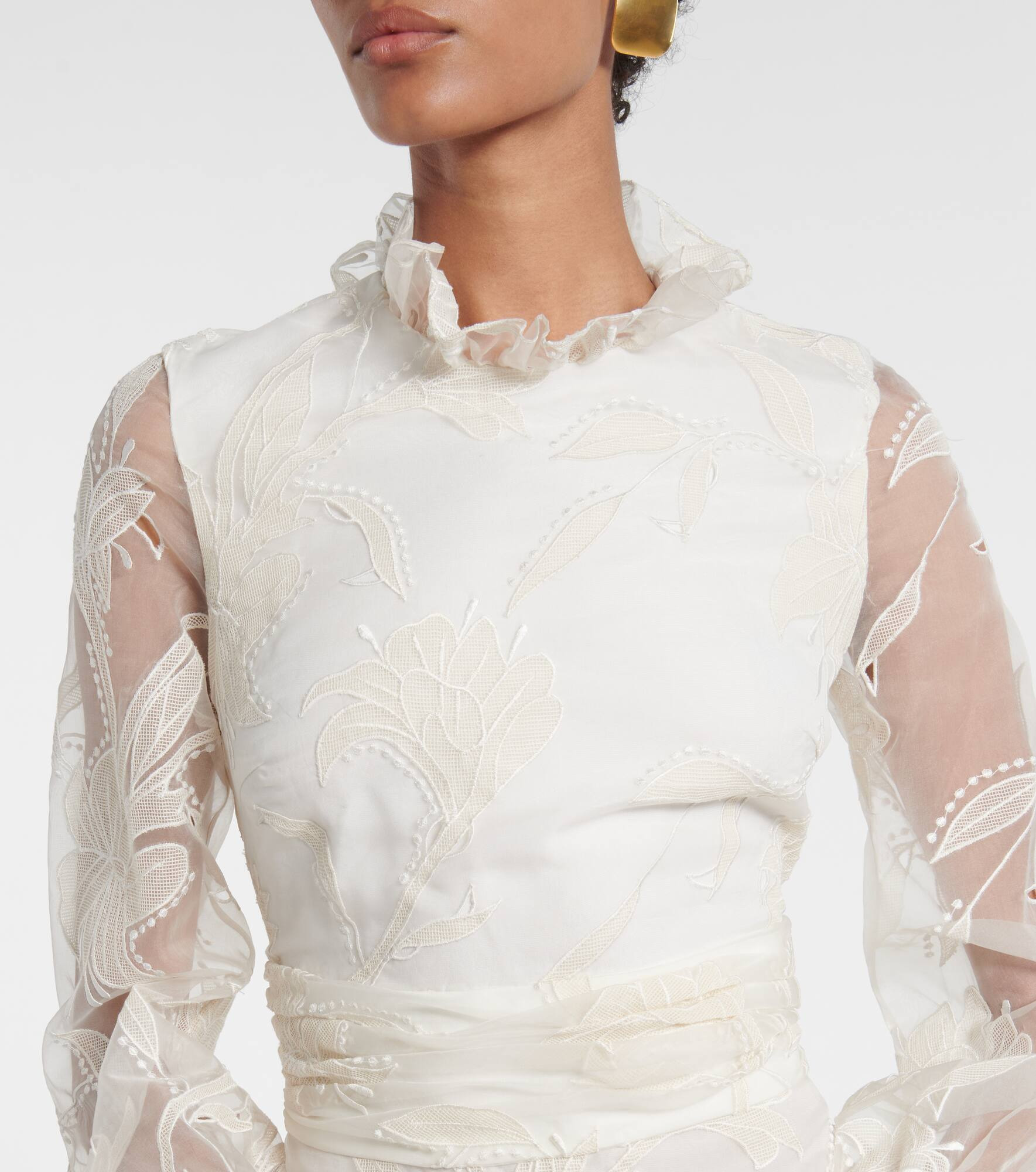 Bridal Adeline silk organza gown - 4