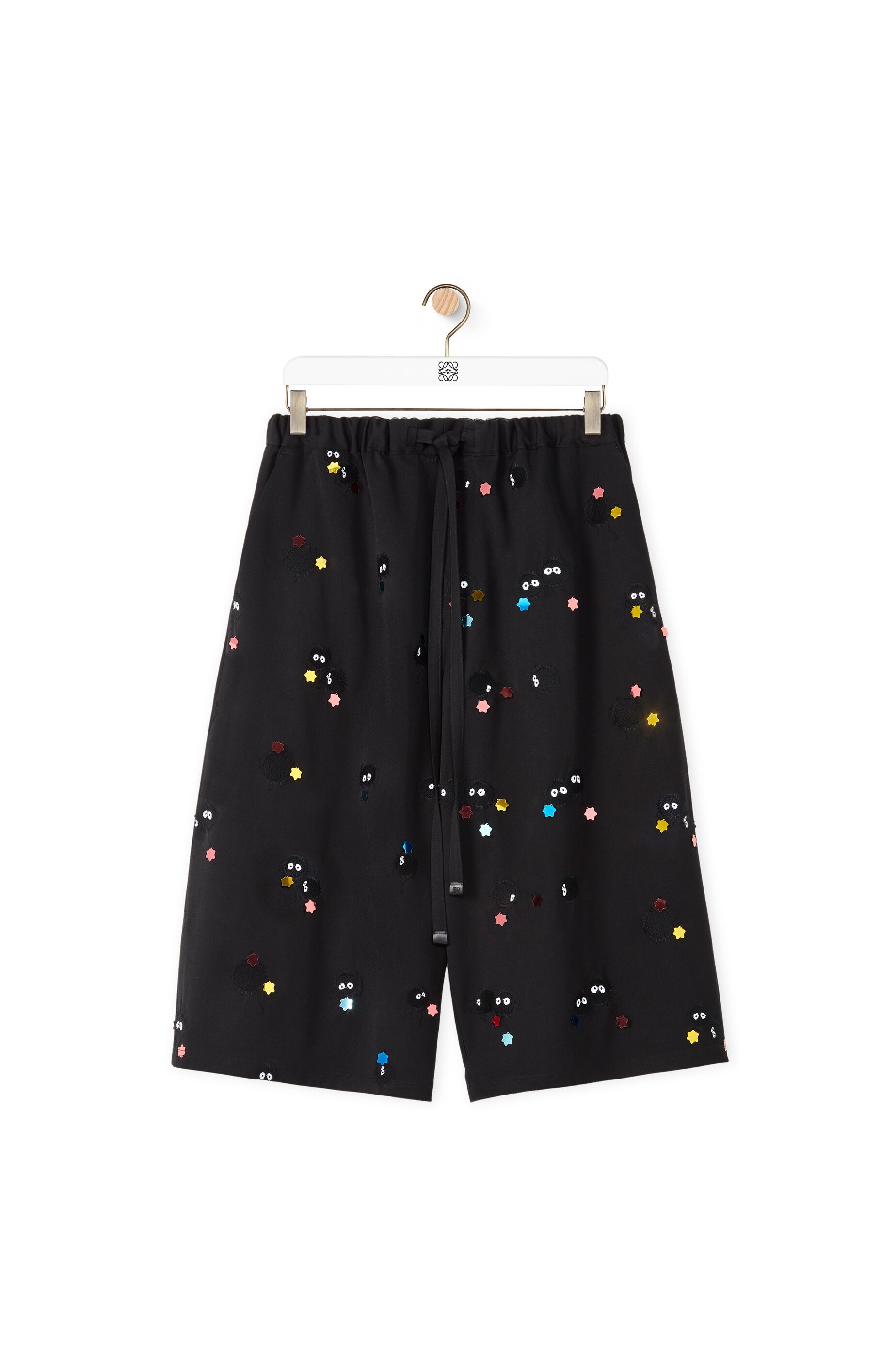 Susuwatari drawstring shorts in wool - 1
