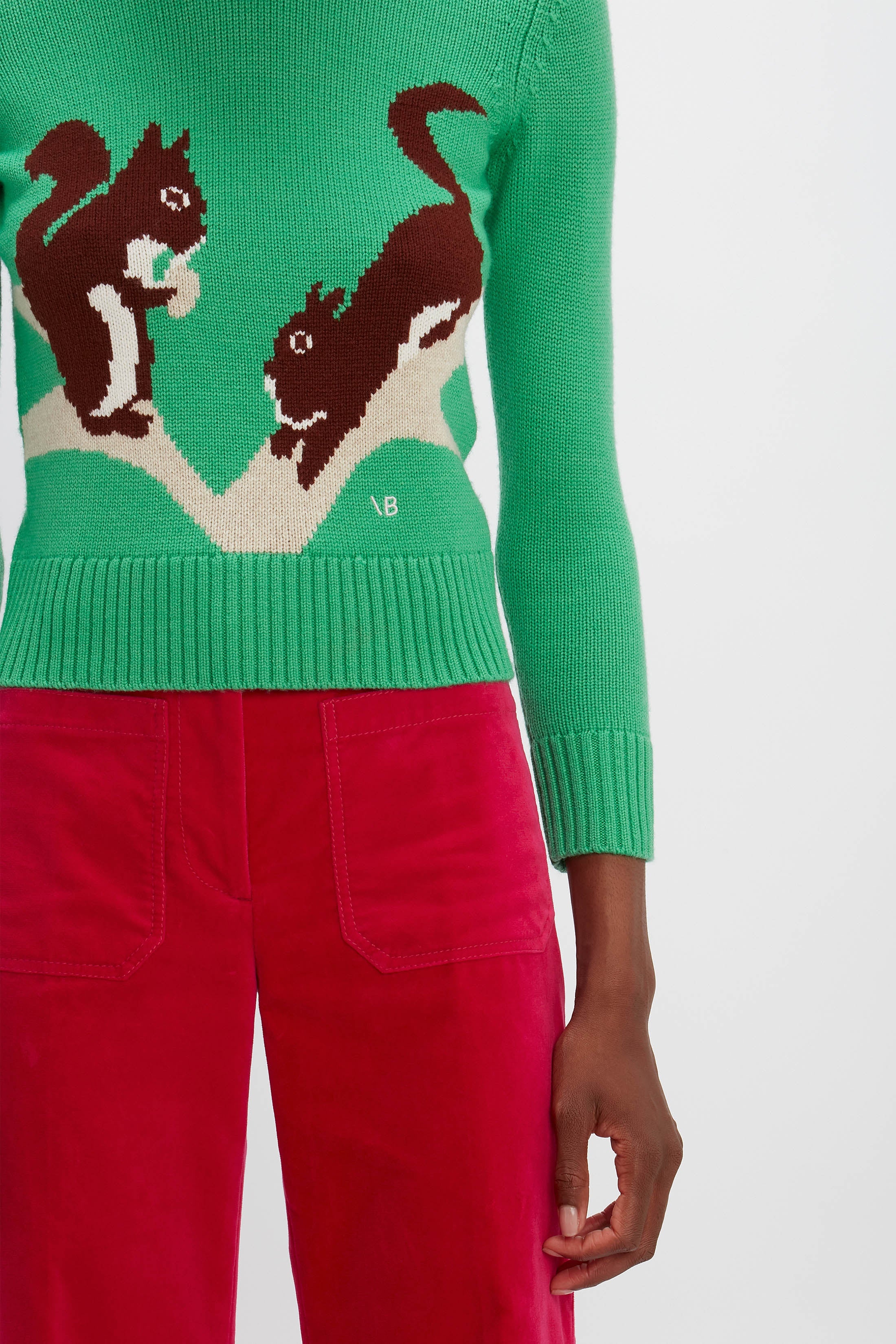 Squirrel Jumper in Green - 5
