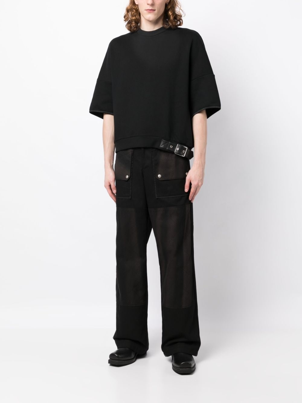 buckle-detailed cotton T-shirt - 2