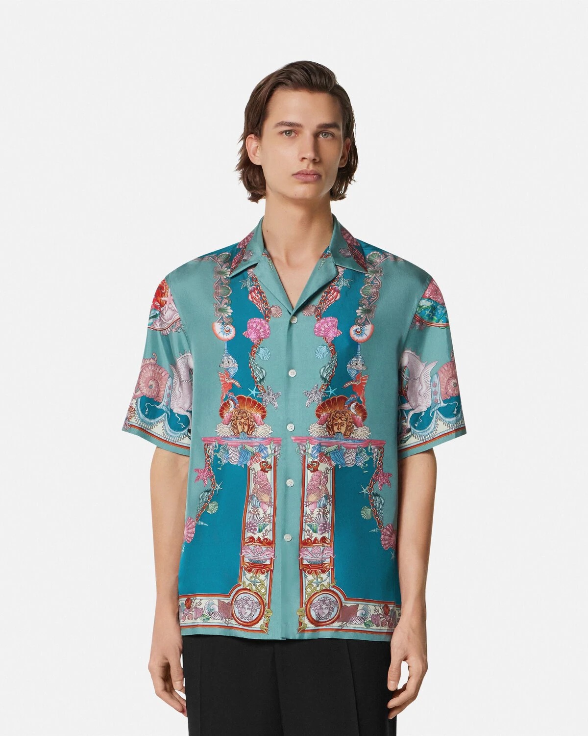 Coral Theatre Silk Shirt - 4
