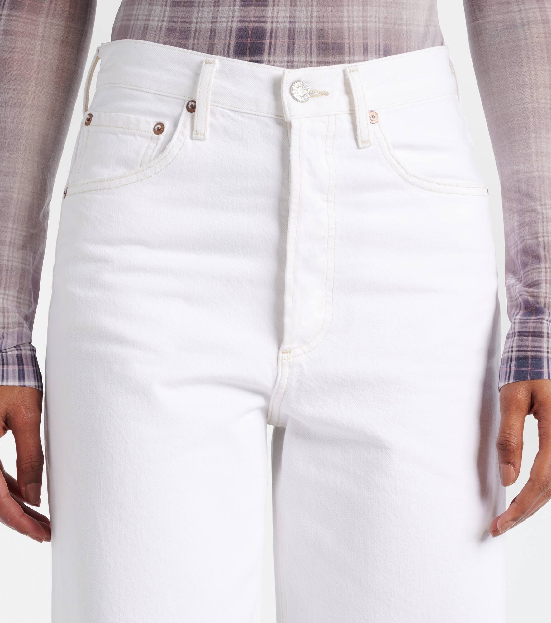 Dame high-rise wide-leg jeans - 4