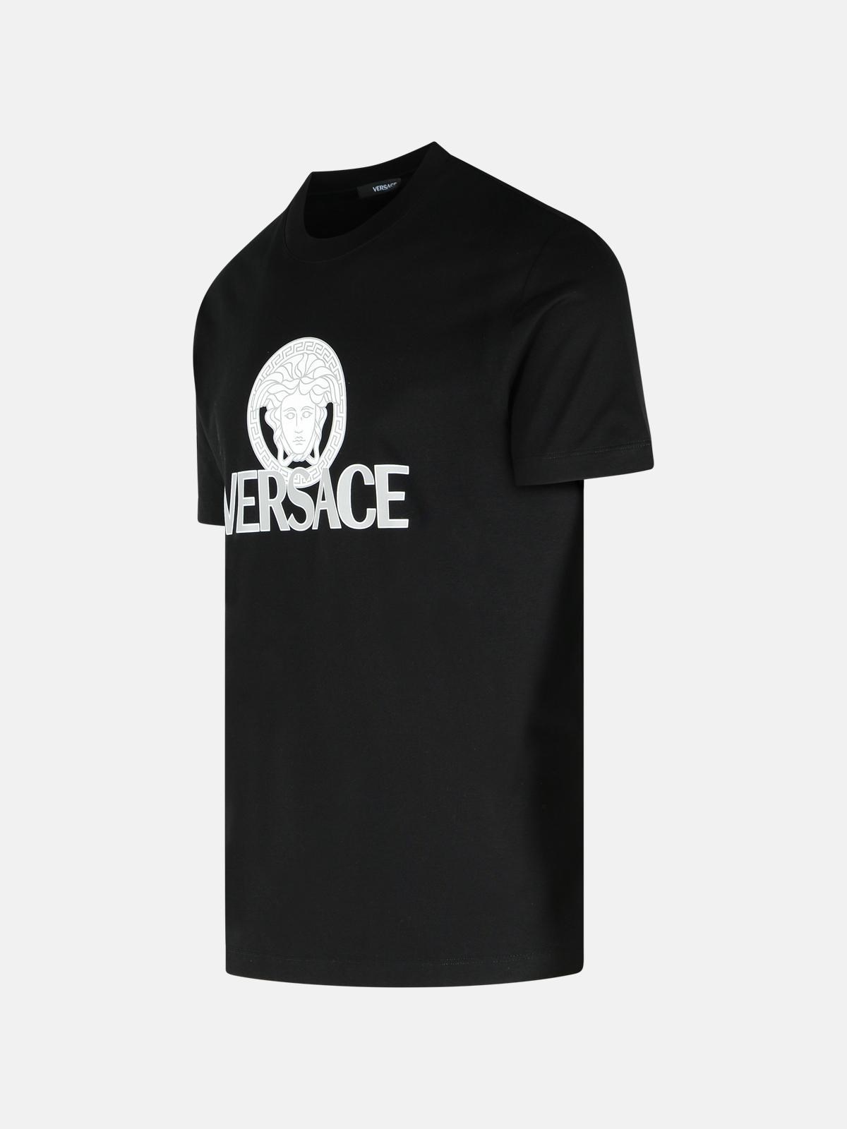 BLACK COTTON T-SHIRT - 2