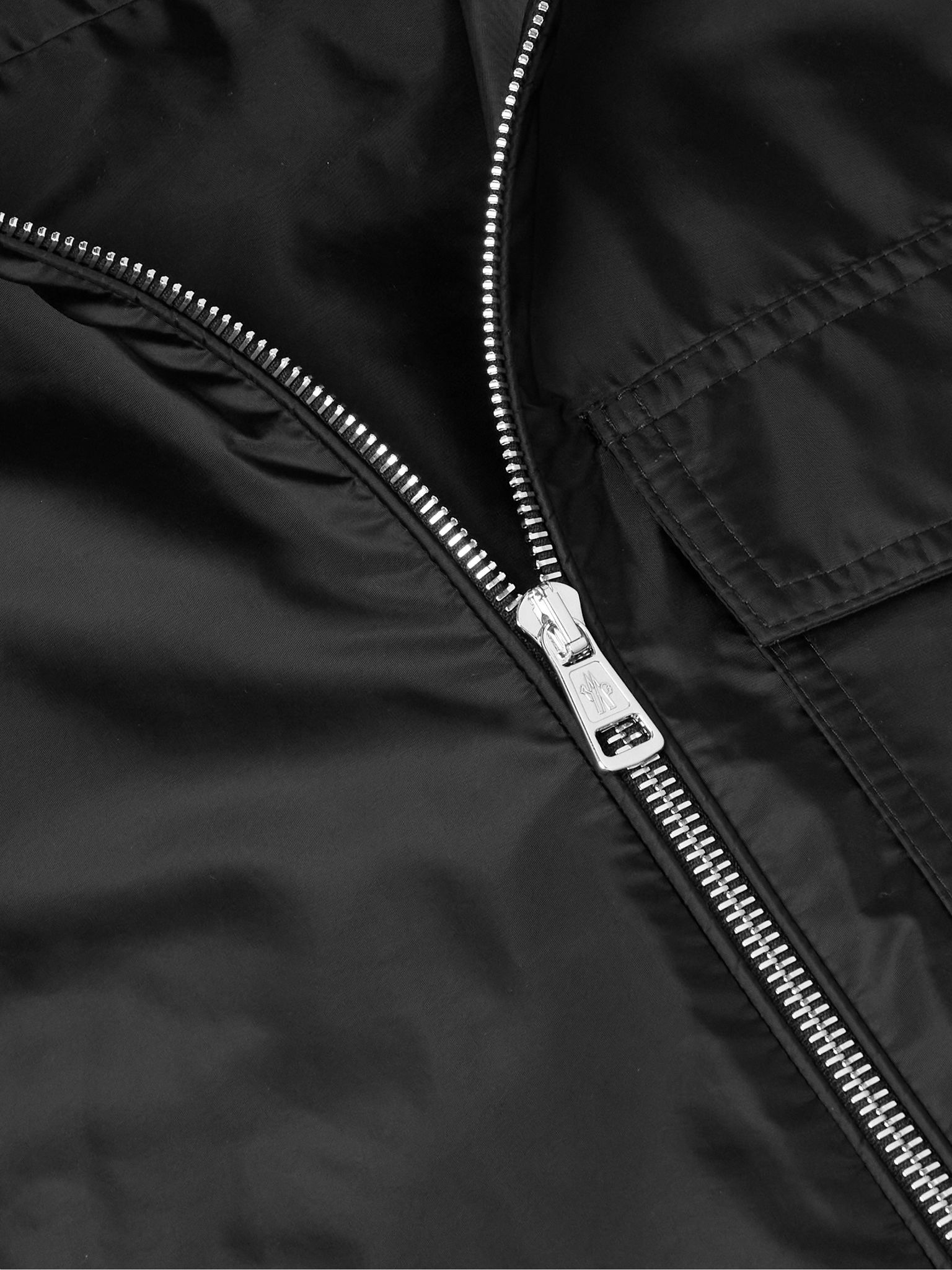 Logo-Appliquéd Nylon Overshirt Black - 4
