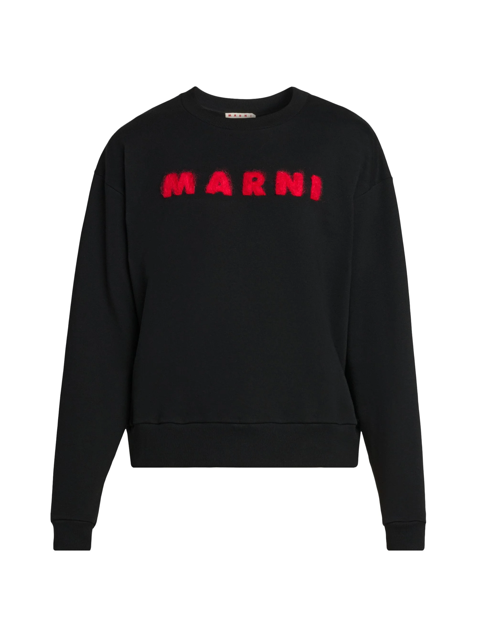 Men's Logo Crewneck Sweatshirt - Black - 1
