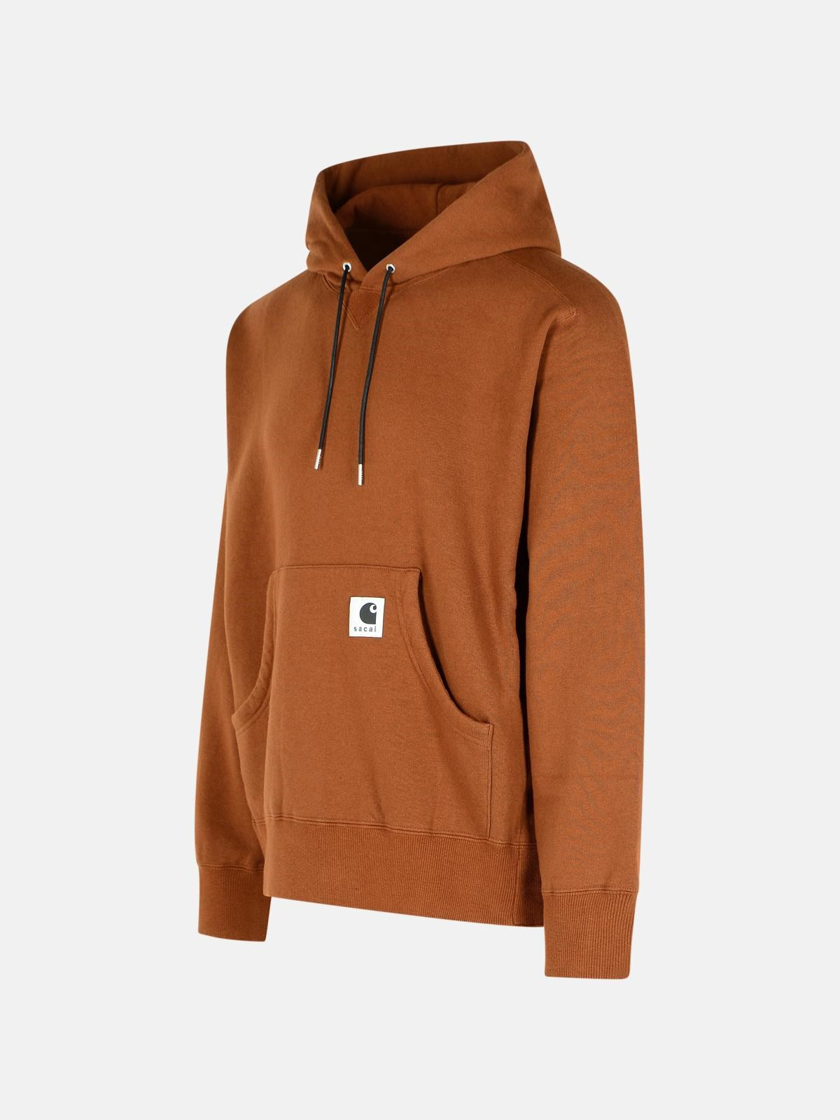 'CHARHARTT WORK IN PROGRESS' BROWN COTTON SWEATSHIRT - 2