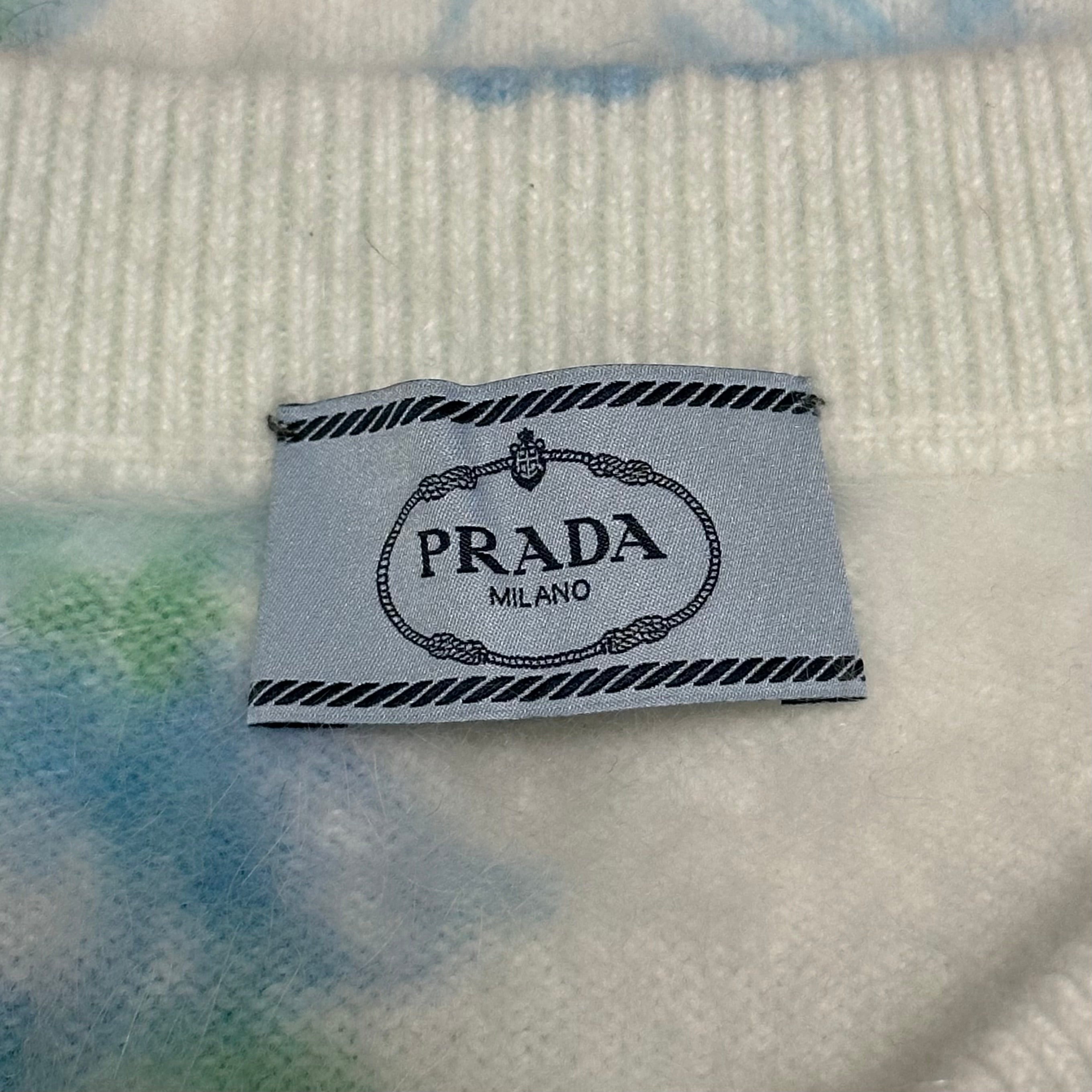 PRADA Fall Winter 2017 Poppy Print Knit Midi Skirt - 6