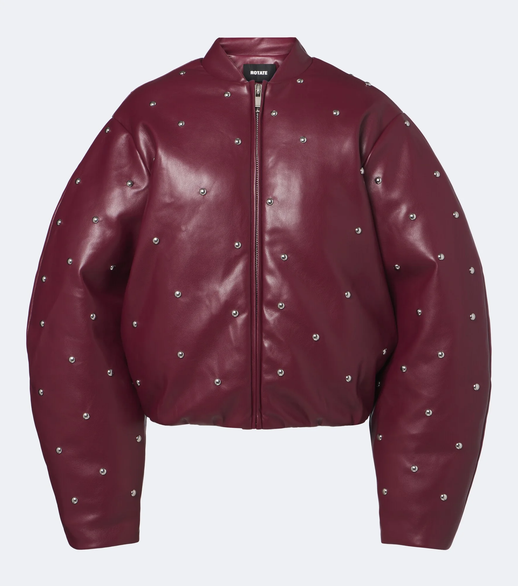 Studded oversized bomber jacket - 1