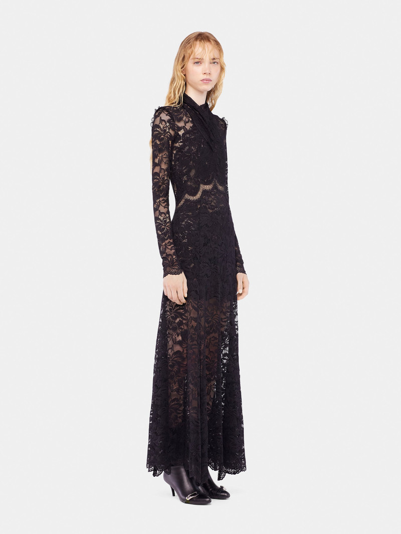 rabanne LONG LACE DRESS WITH CUT-OUT DETAILS outlook