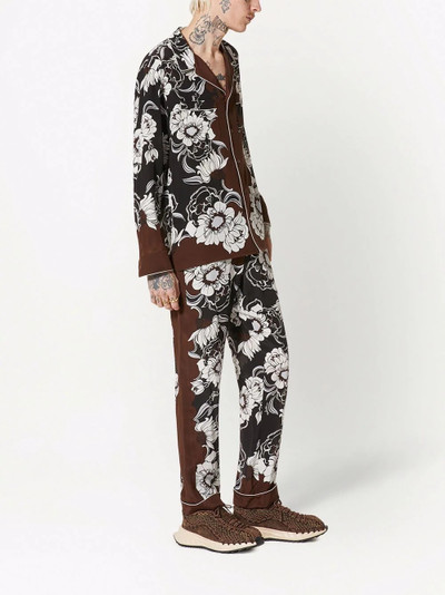 Valentino graphic-print button-fastening shirt outlook