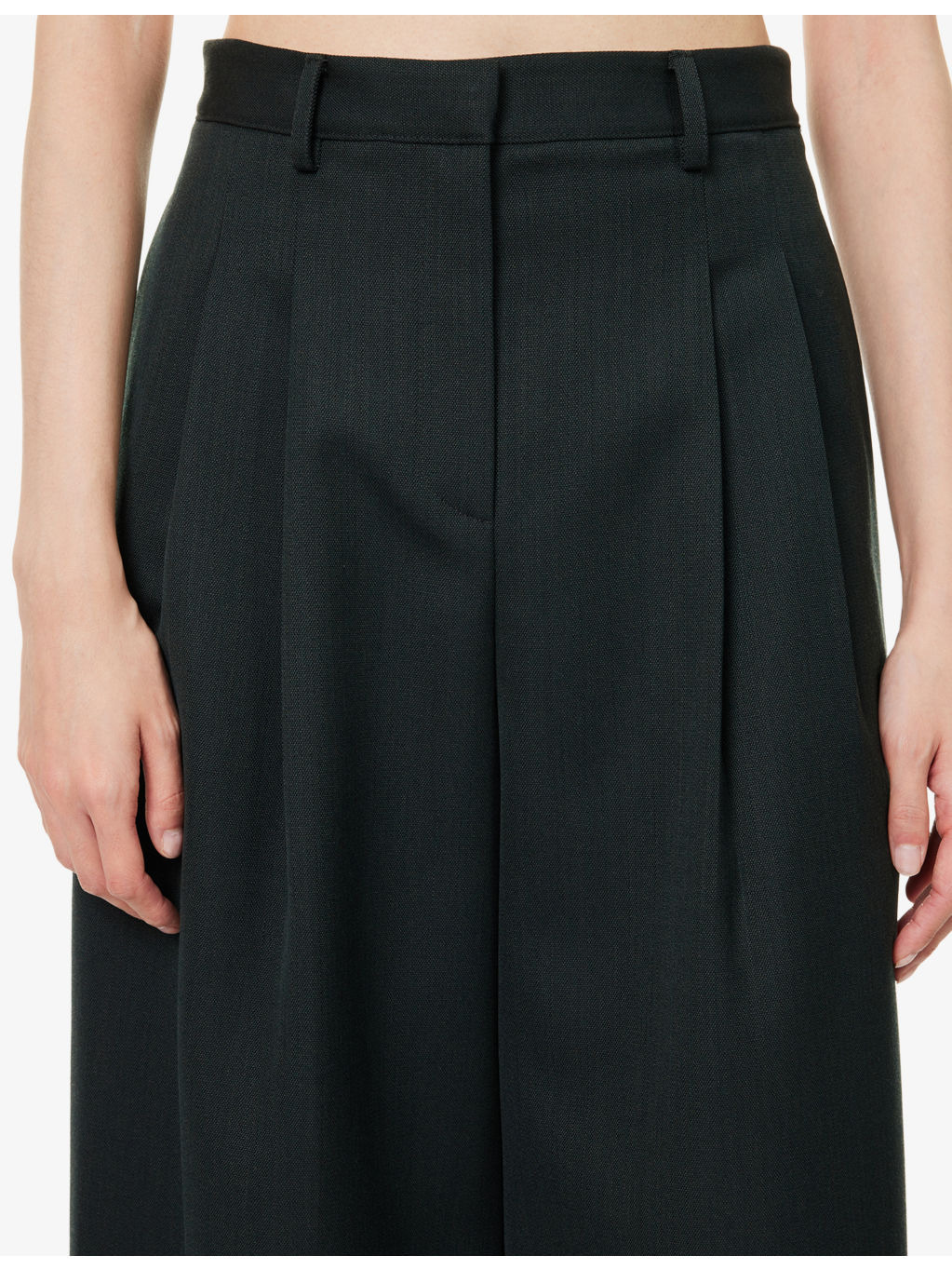 Avery Wide-Leg Wool Trousers - 5