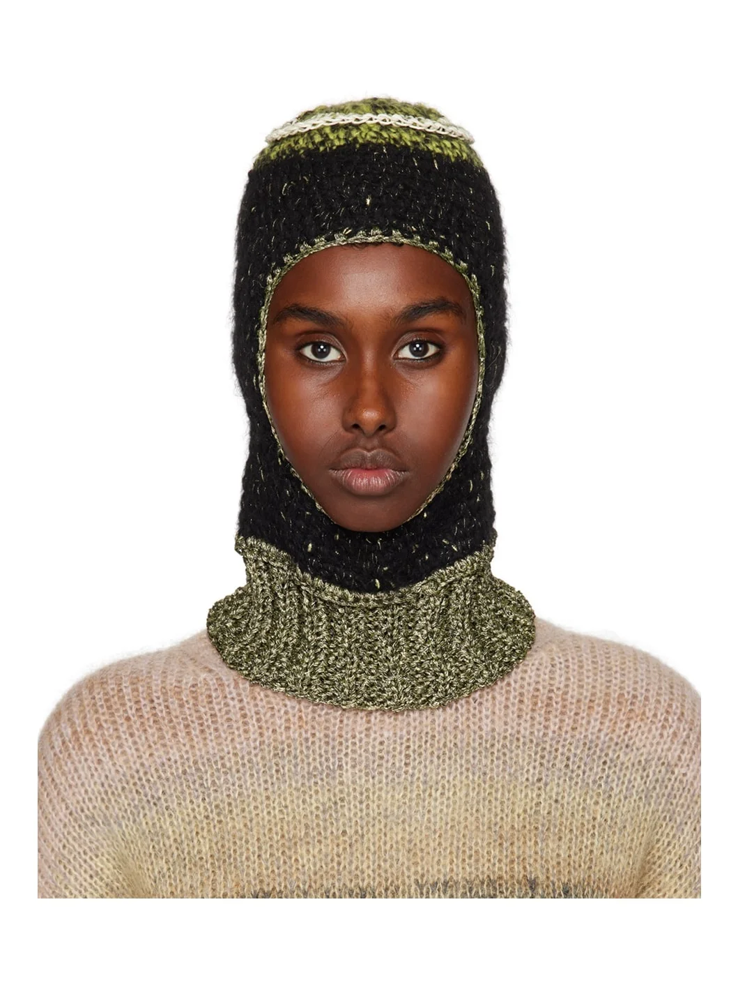 Black Metallic Balaclava - 1