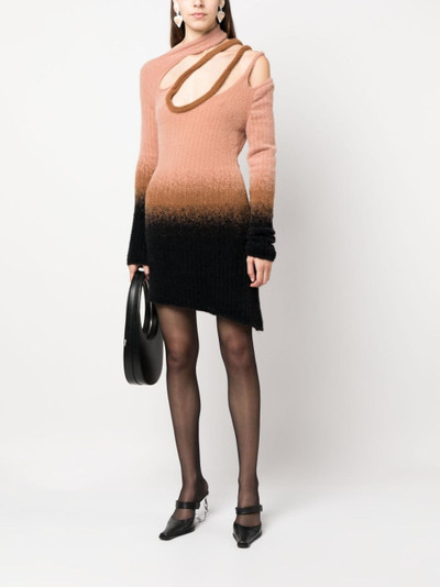 OTTOLINGER gradient-effect knitted mini dress outlook