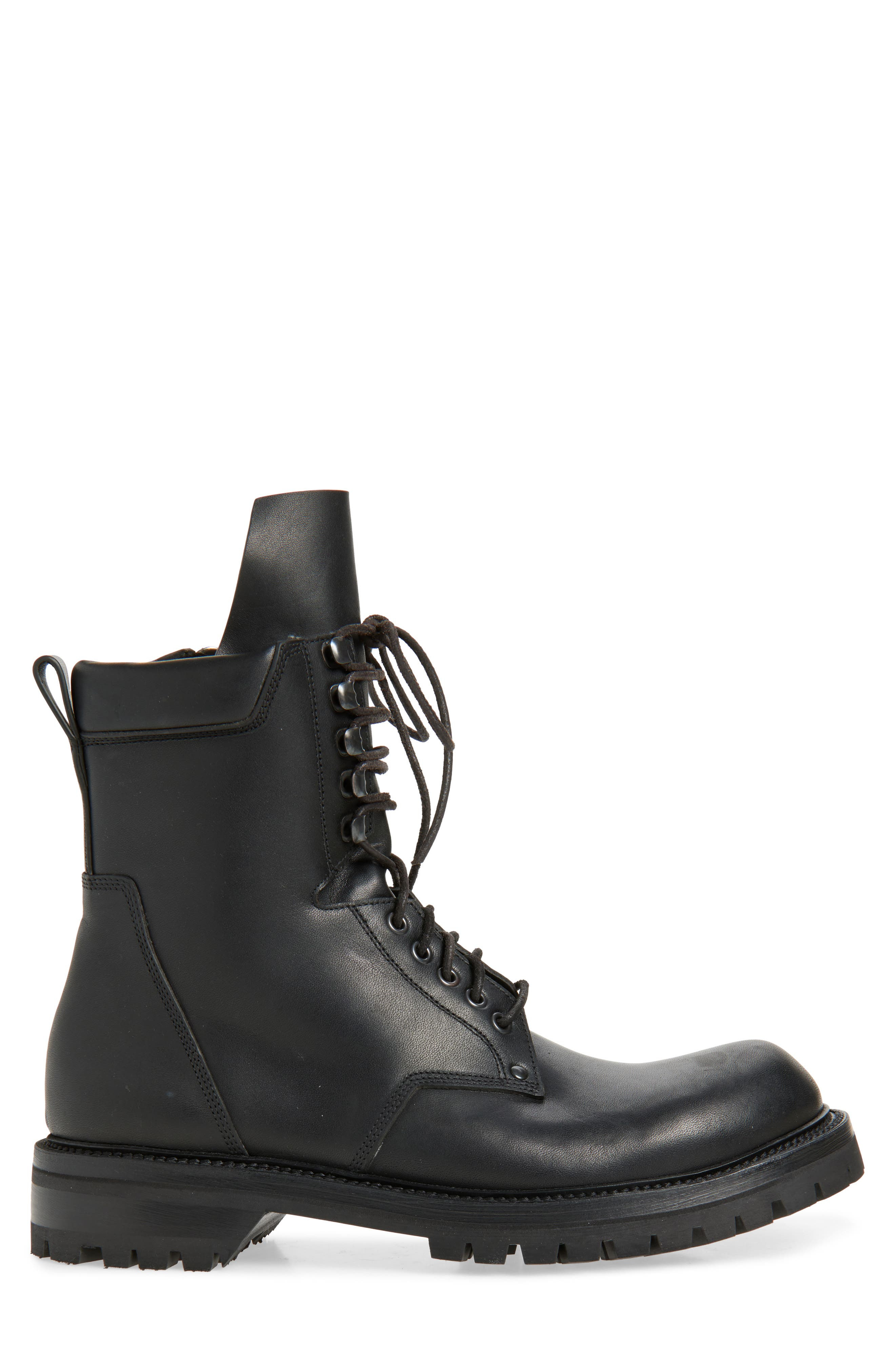 Rick Owens Army Lace-Up Boot in Black at Nordstrom - 3