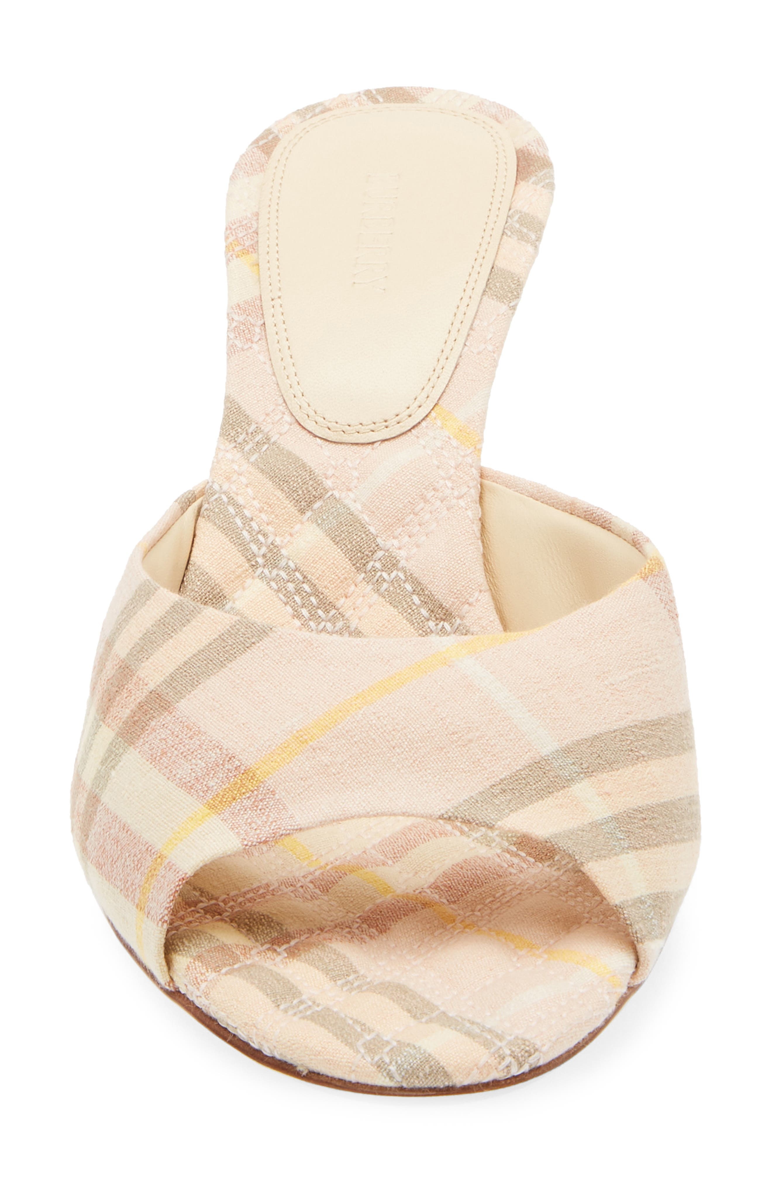 burberry Mews Check Slide Sandal in Teacup Ip Check at Nordstrom - 4